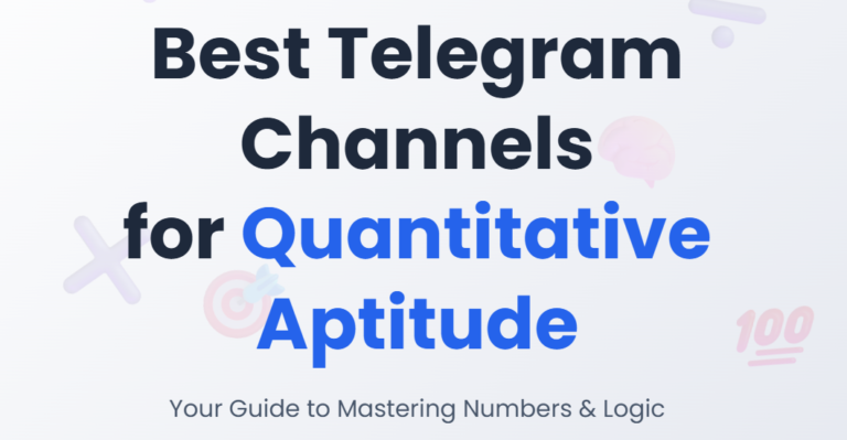 Best Telegram Channels for Quantitative Aptitude (2026)